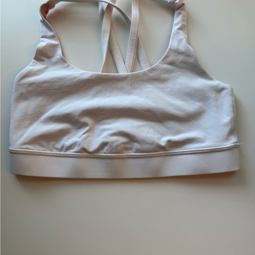 Lululemon Women's White energy Sports Bra